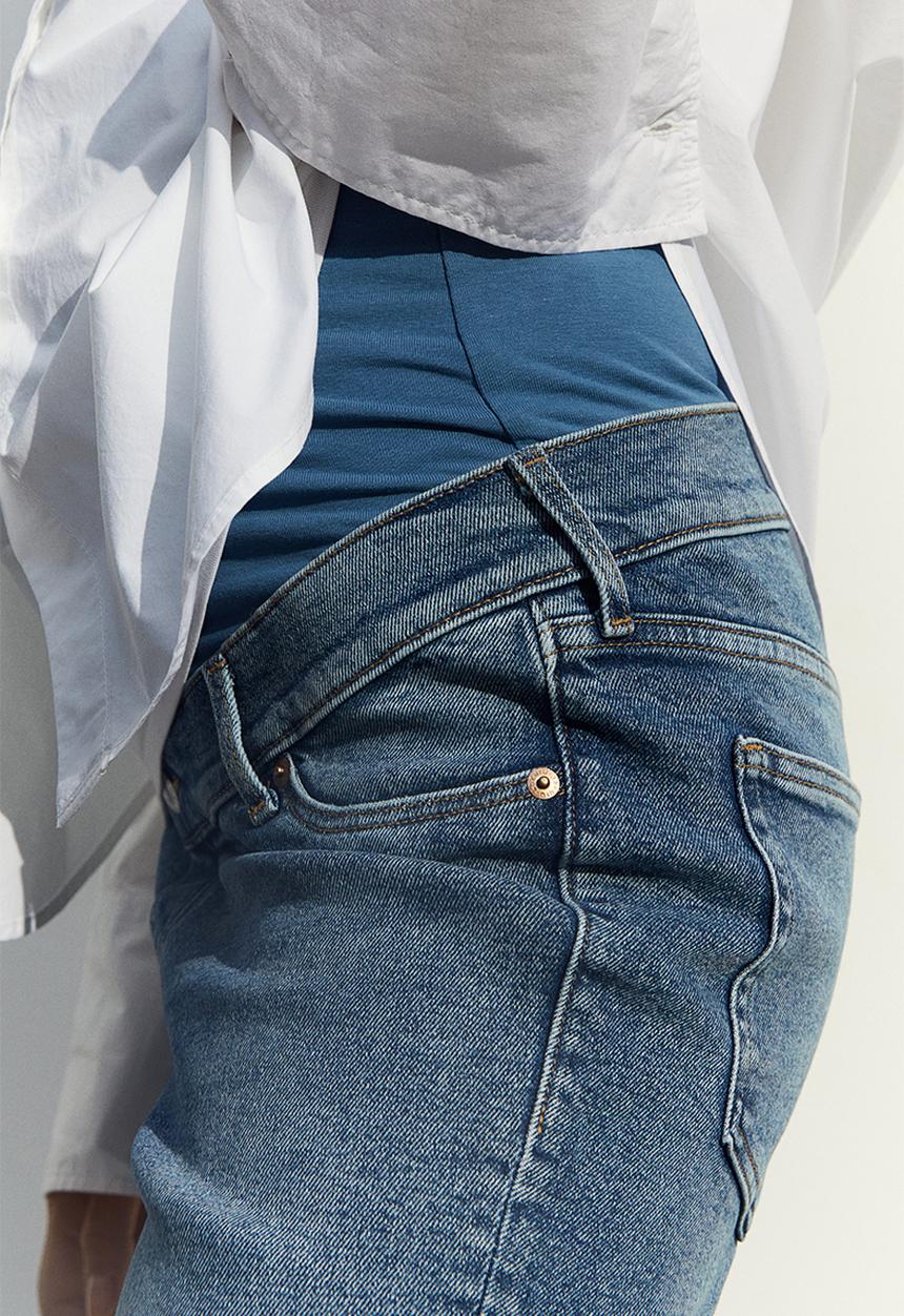 H&M - Mama slim ankle jeans - light denim blue