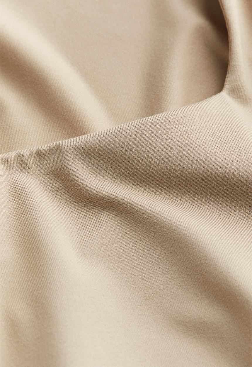 H&M - Long-sleeved jersey top - beige