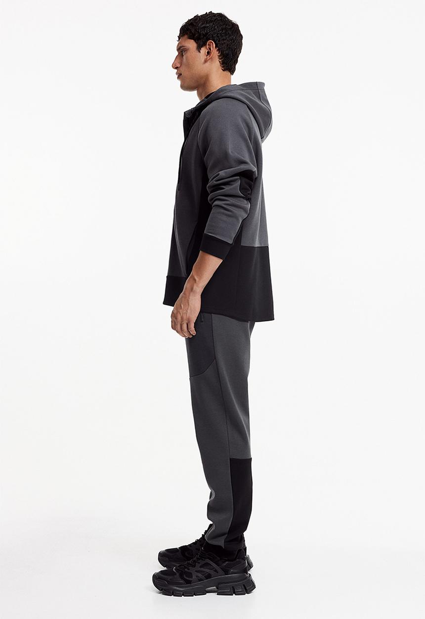 H&M - Drymove™ tapered tech joggers with zipped pockets - black