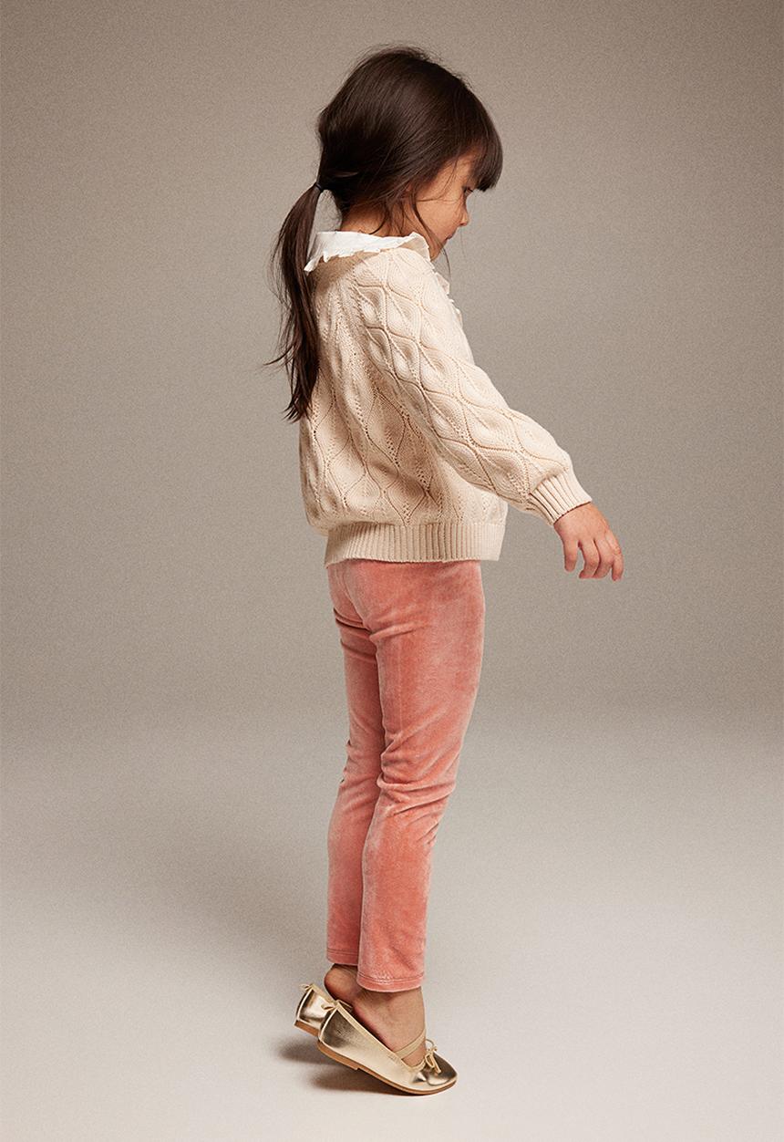 H&M - Leggings - pink & beige