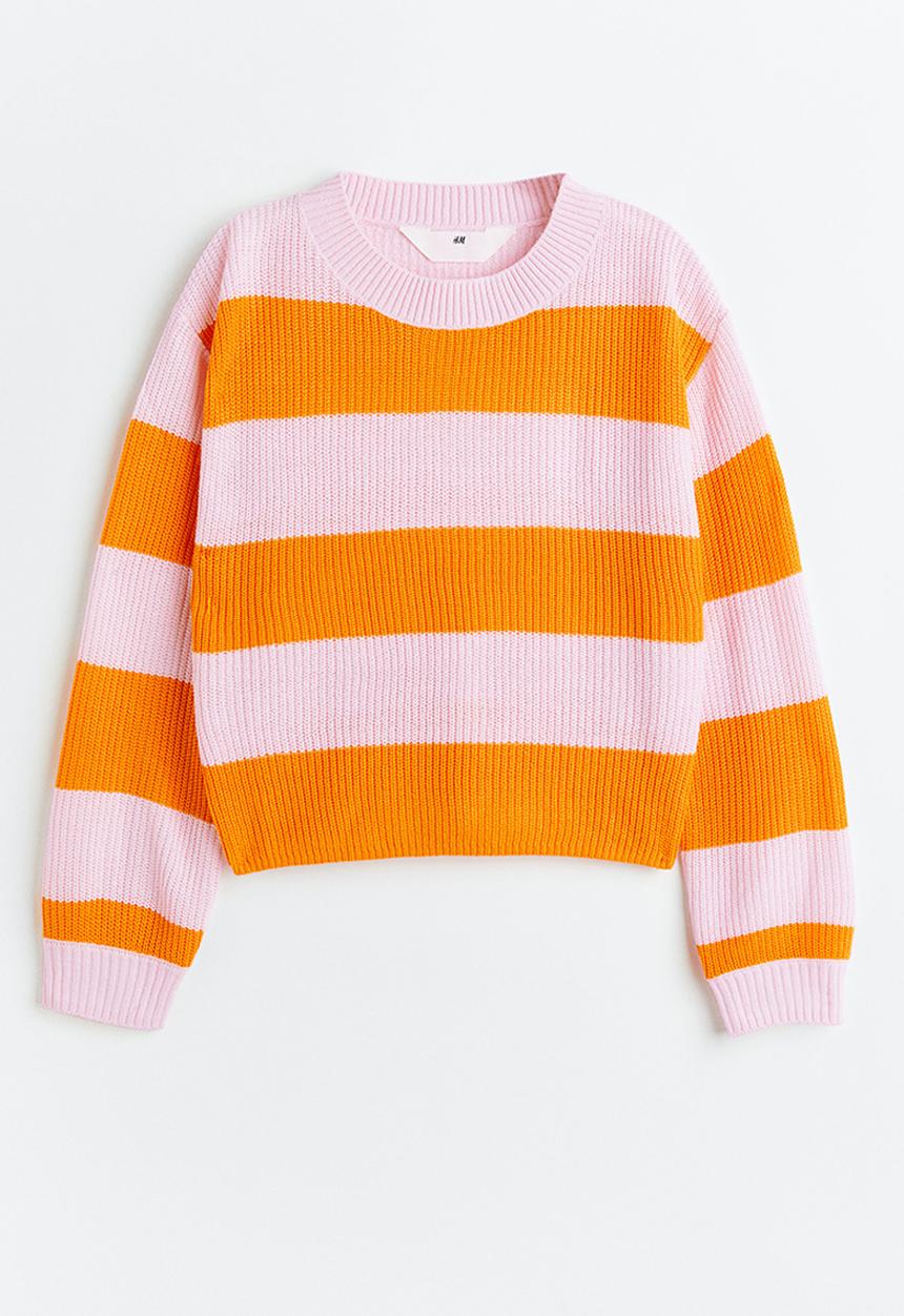 H&M - Oversized jumper - orange striped