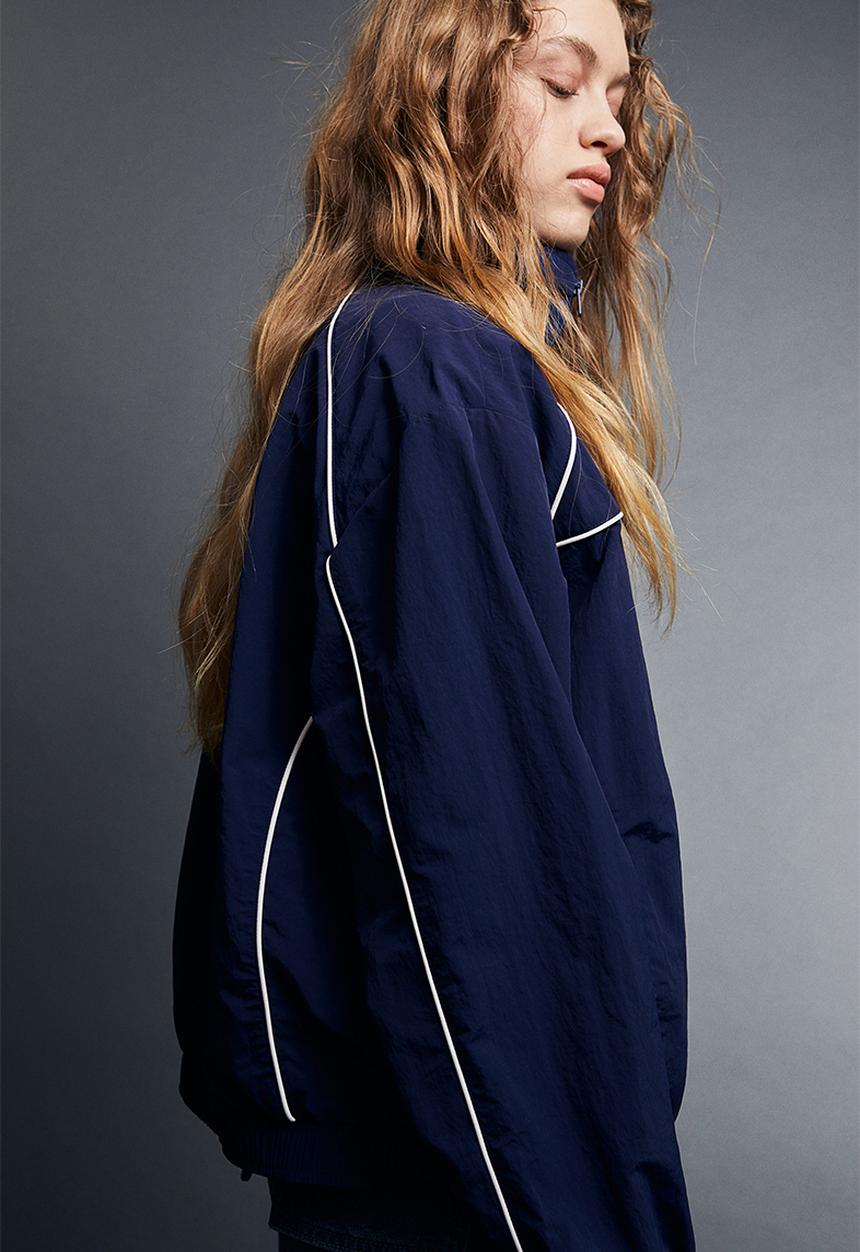 H&M - Nylon windbreaker - dark blue