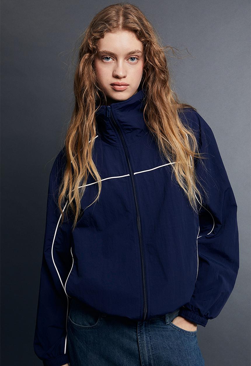 H&M - Nylon windbreaker - dark blue