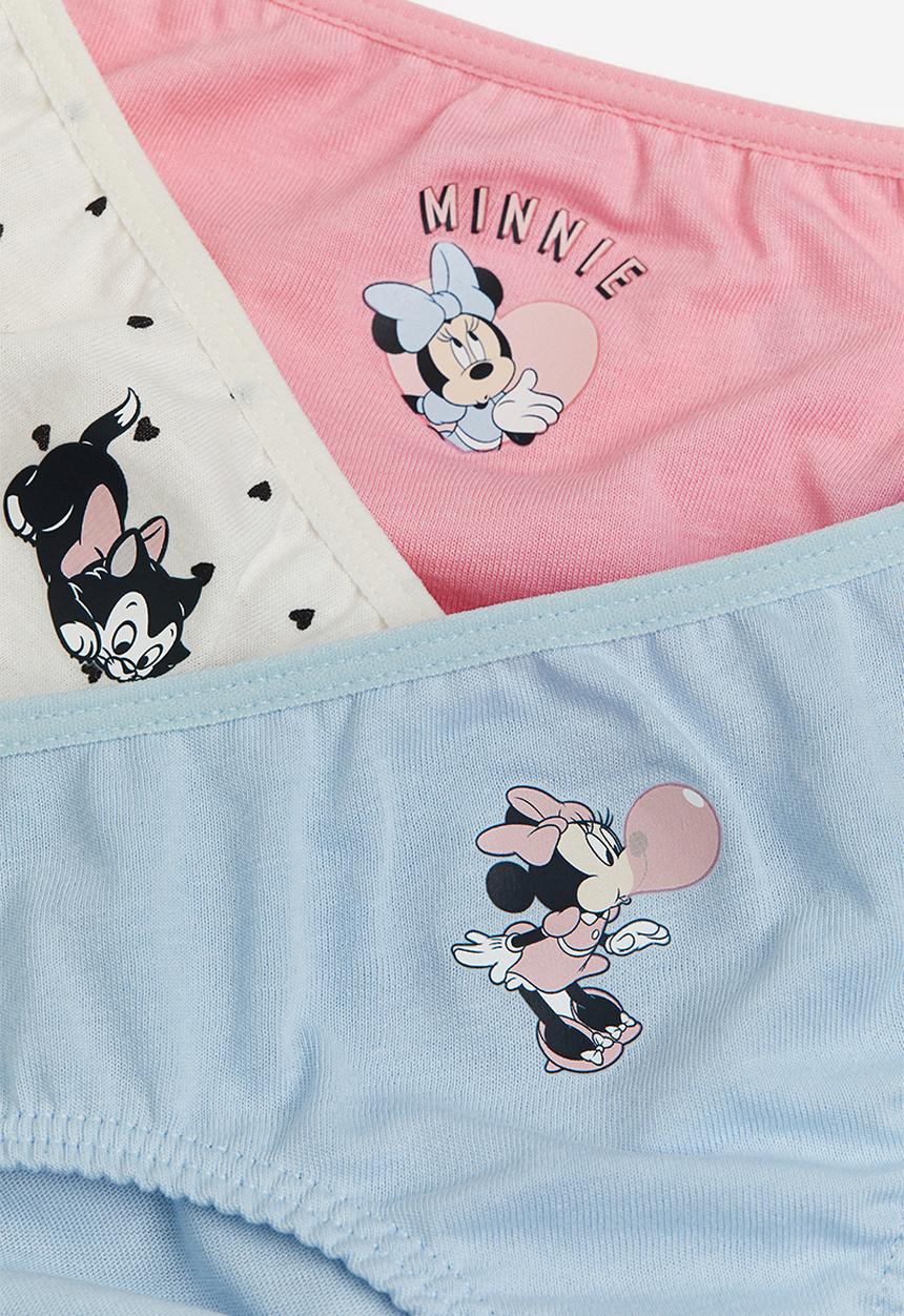 H&M - 7 pack cotton briefs - light blue minnie mouse