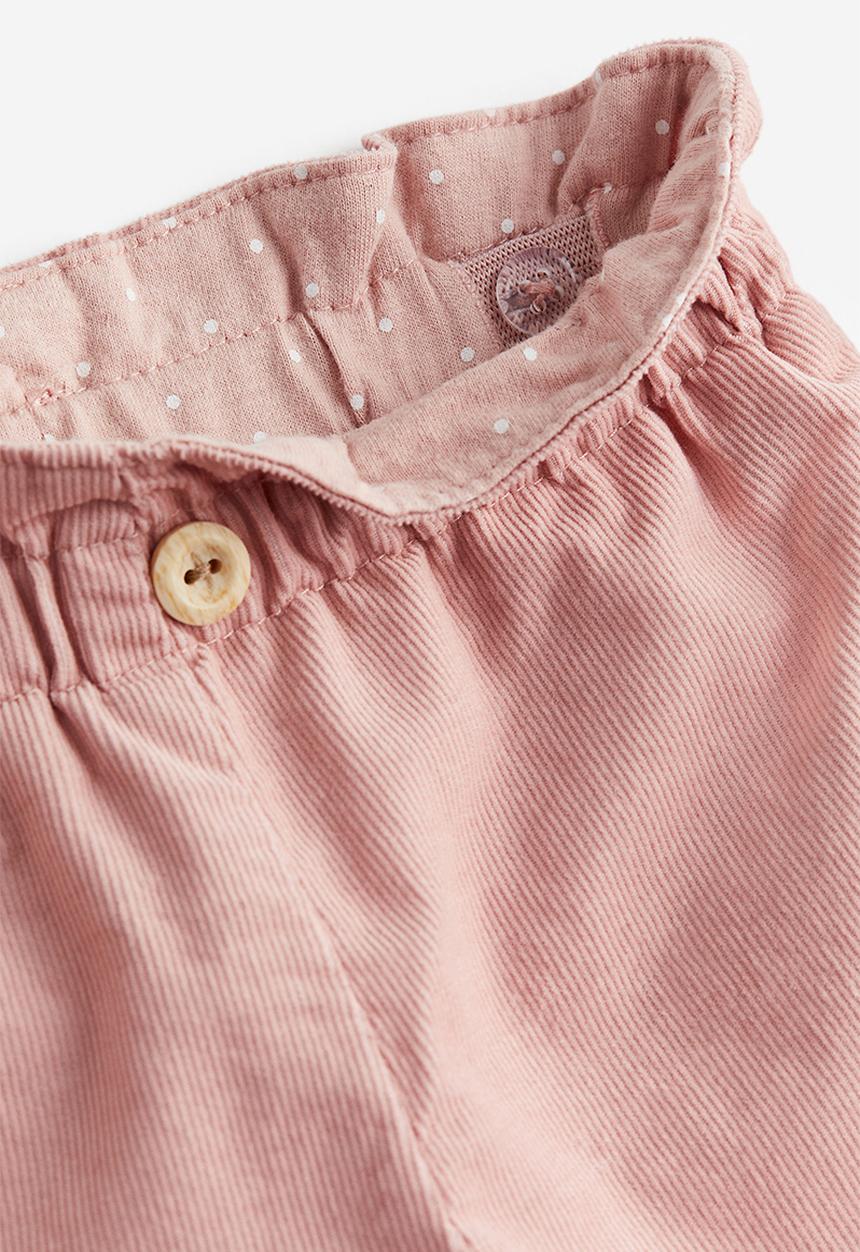 H&M - Lined corduroy trousers - pink