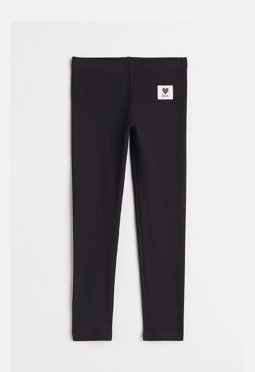 H&M - Cotton leggings - black