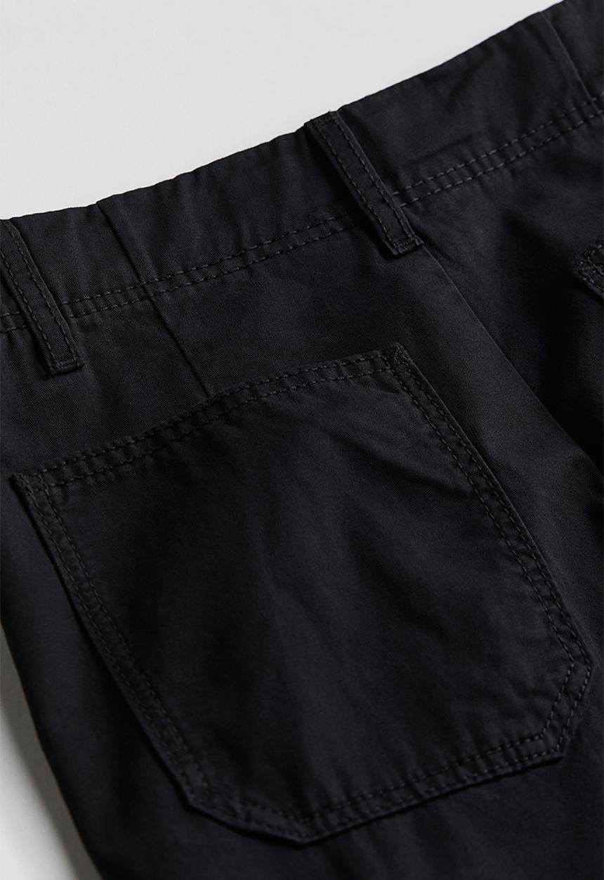 H&M - Cotton cargo trousers - black