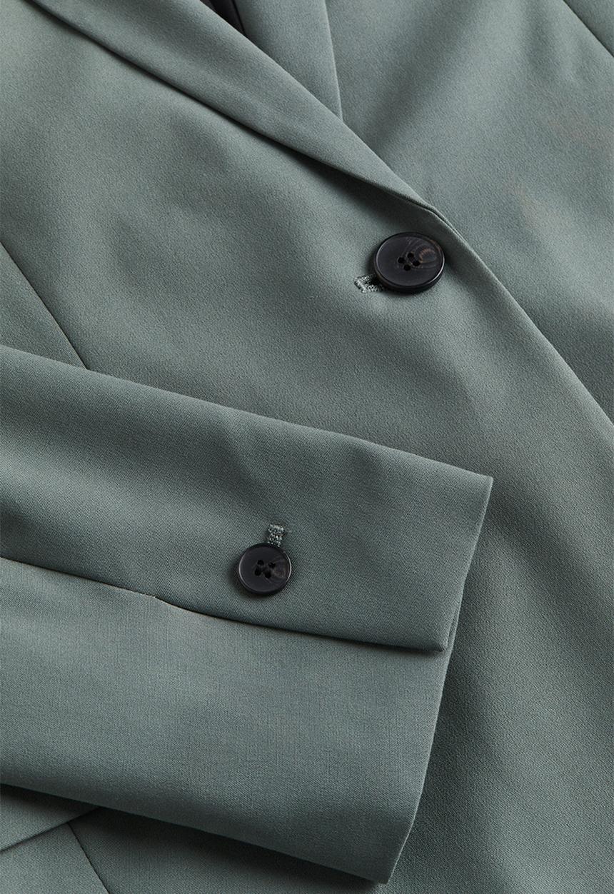 H&M - Single-breasted jacket - dark green 