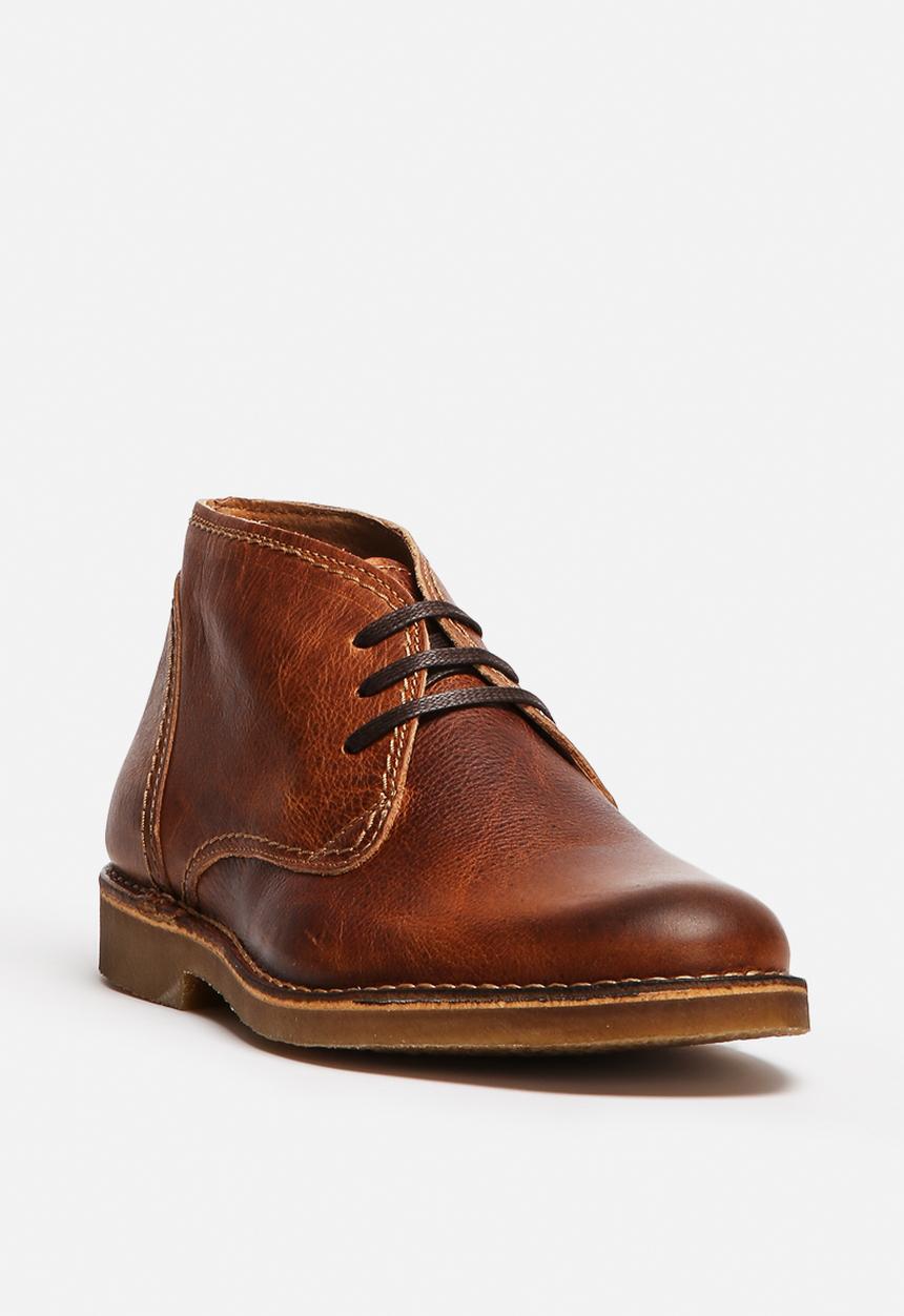 ROYCE LEATHER BOOT - COGNAC