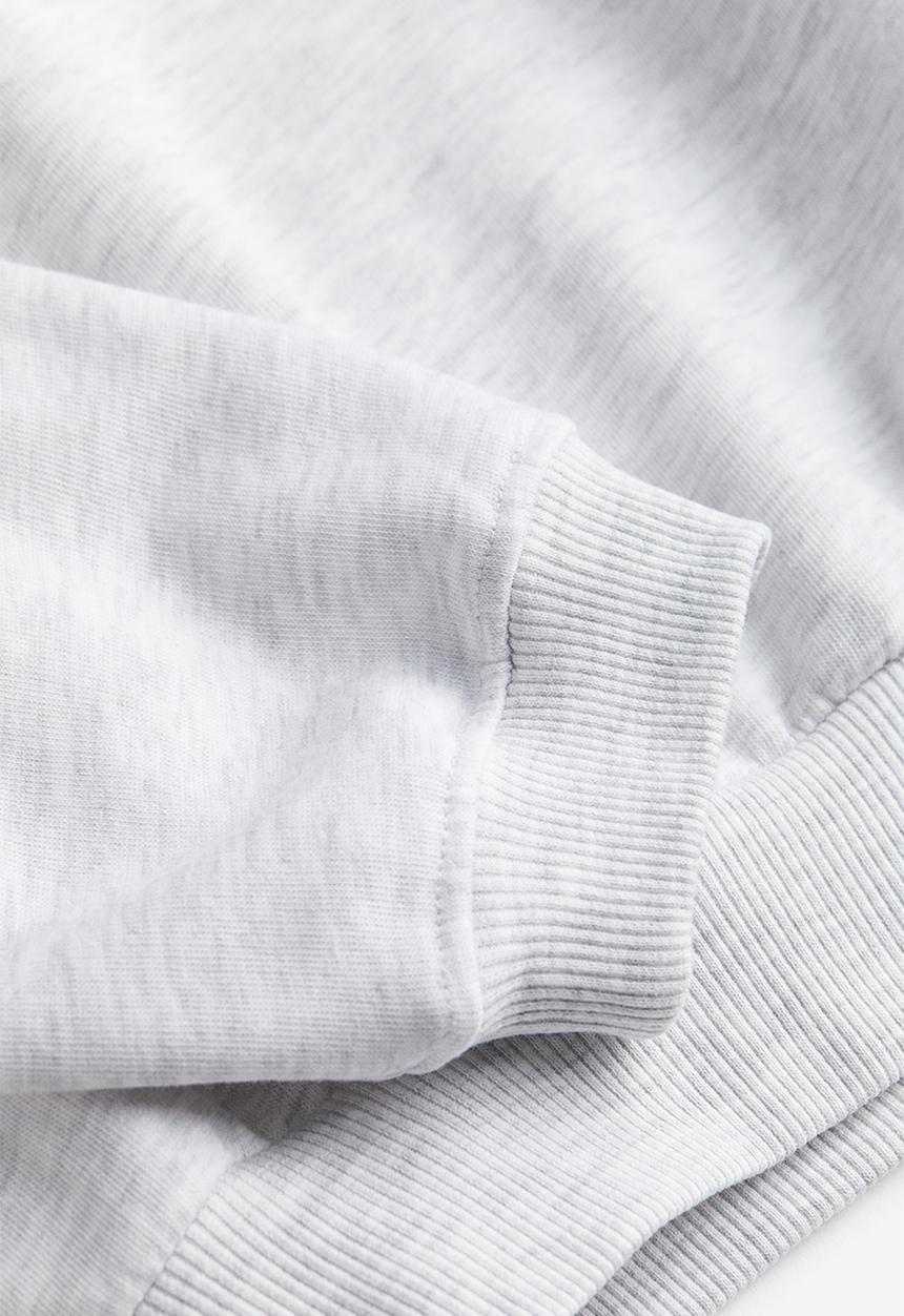 H&M - Oversized sweatshirt - light grey marl/harvard