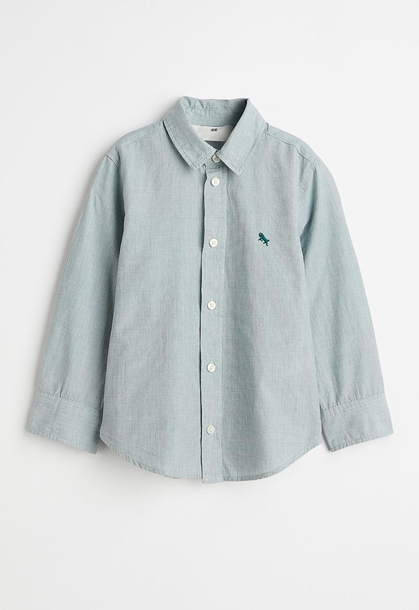H&M - Cotton shirt - light green