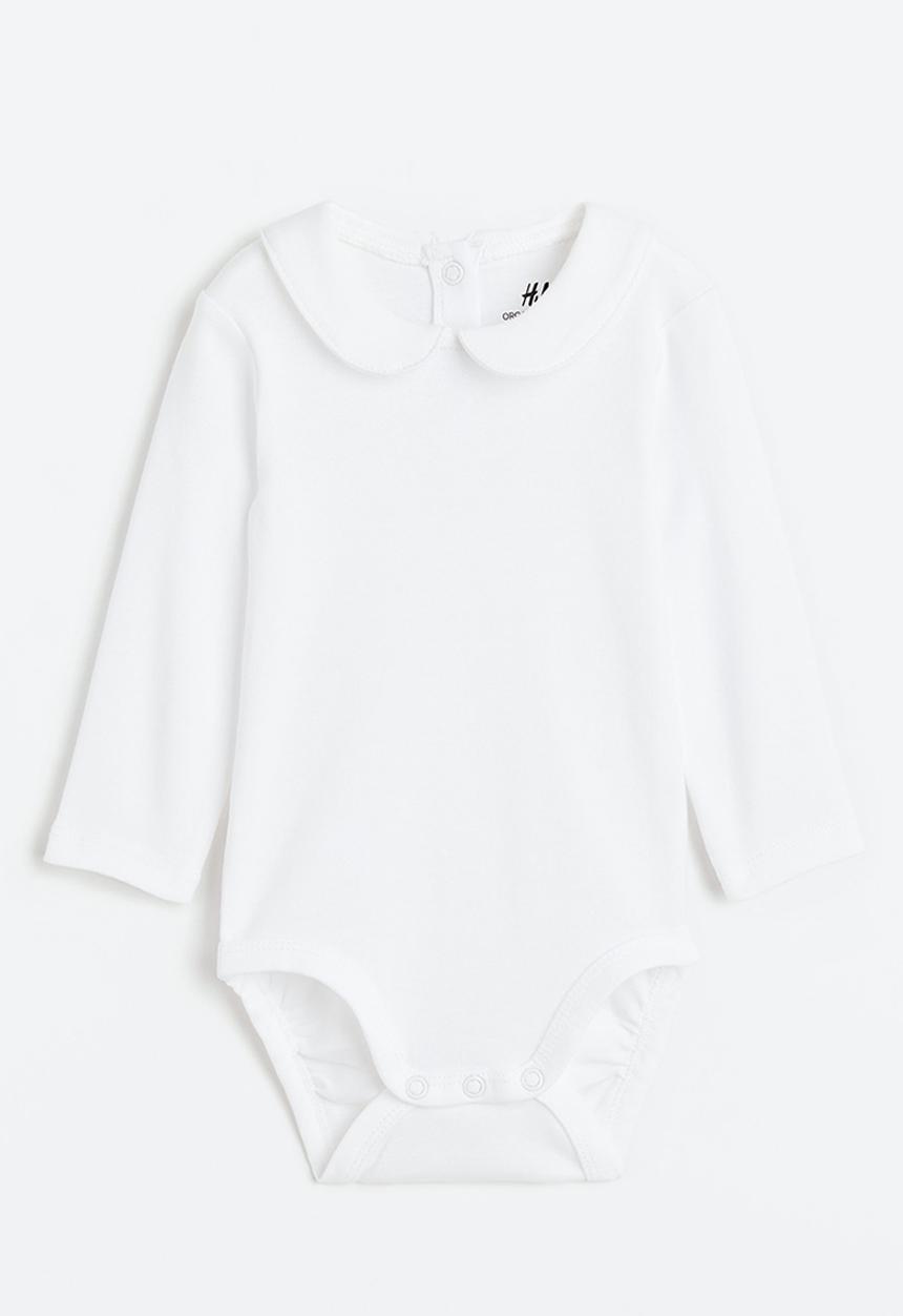 H&M - Collared bodysuit - white