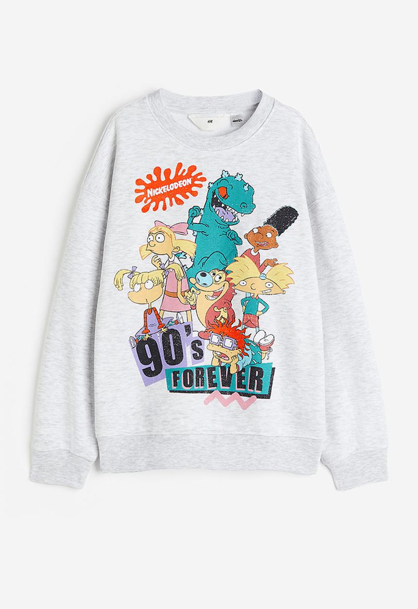 H&M - Oversized sweatshirt - light grey/nickelodeon