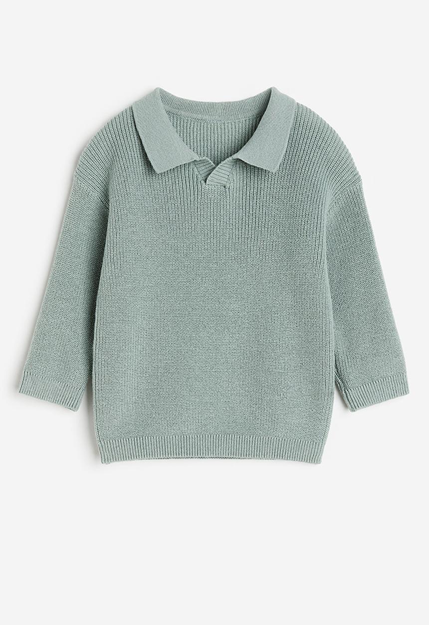 H&M - Collared jumper - dusty green