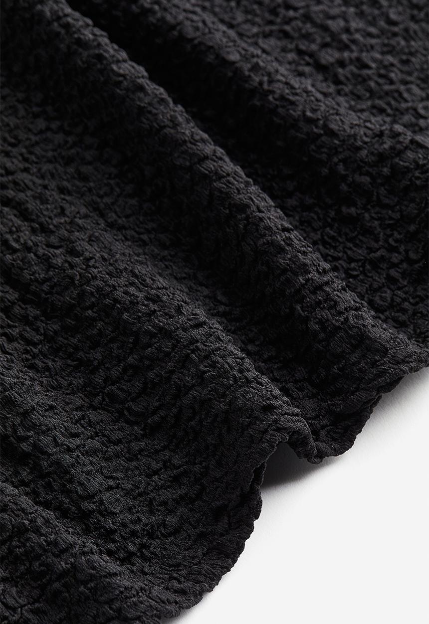 H&M - Textured jersey dress - black