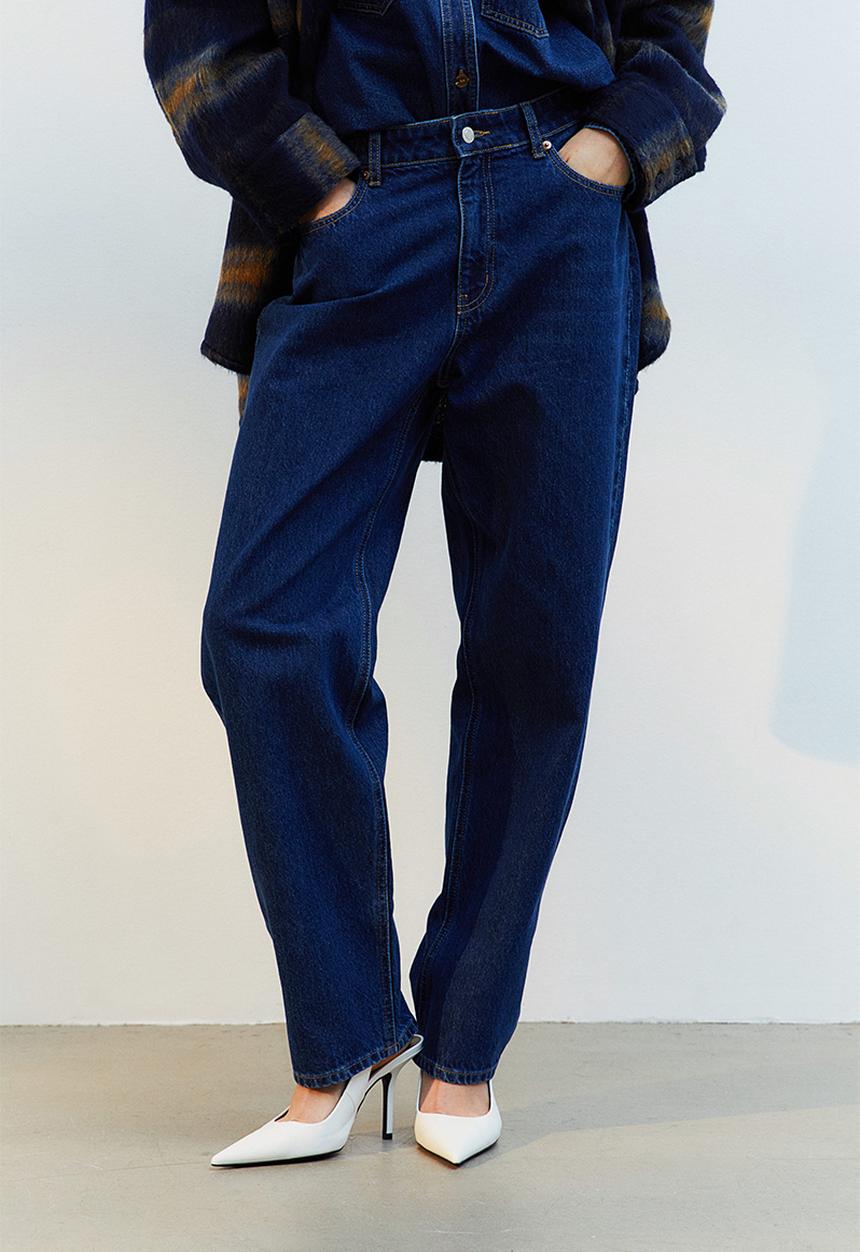 H&M - Tapered regular jeans - dark denim blue