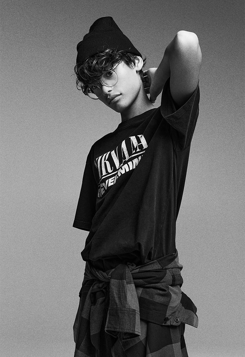 H&M - Printed t-shirt - black/nirvana