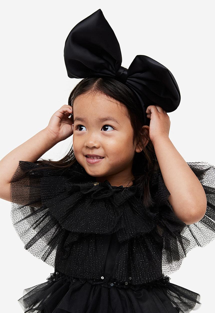 H&M - Tiered tulle cape - black, multi