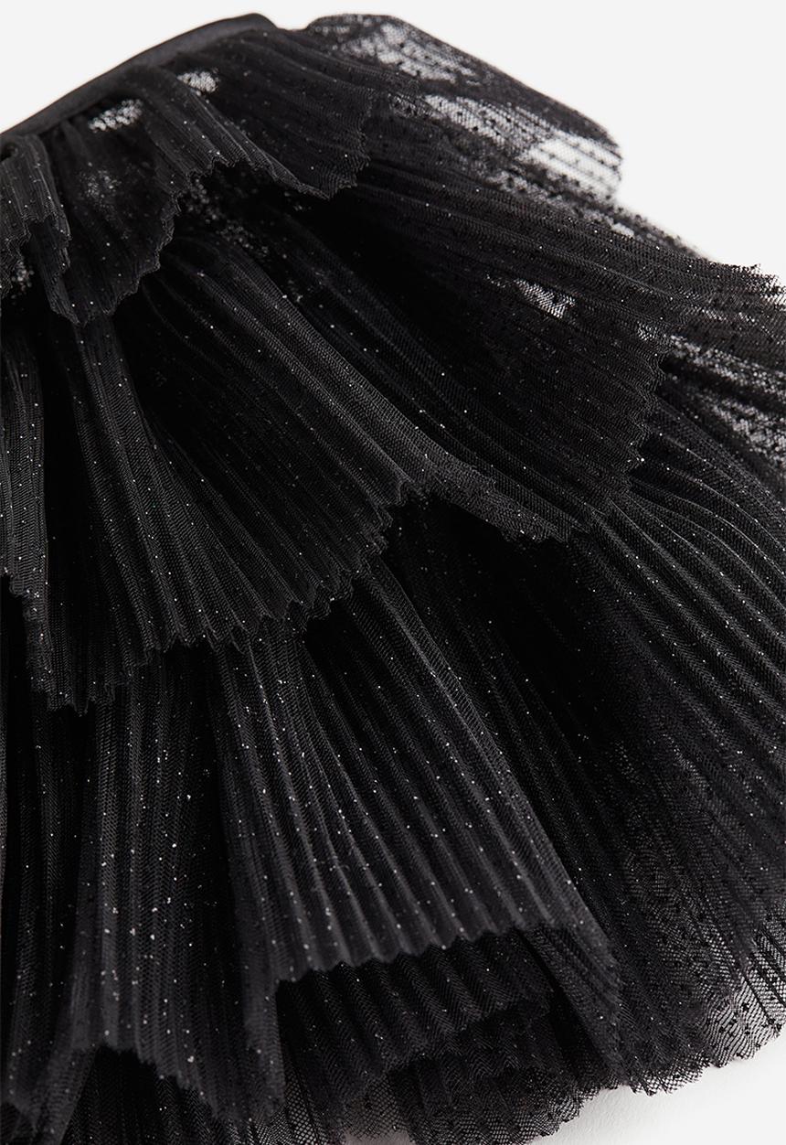 H&M - Tiered tulle cape - black, multi