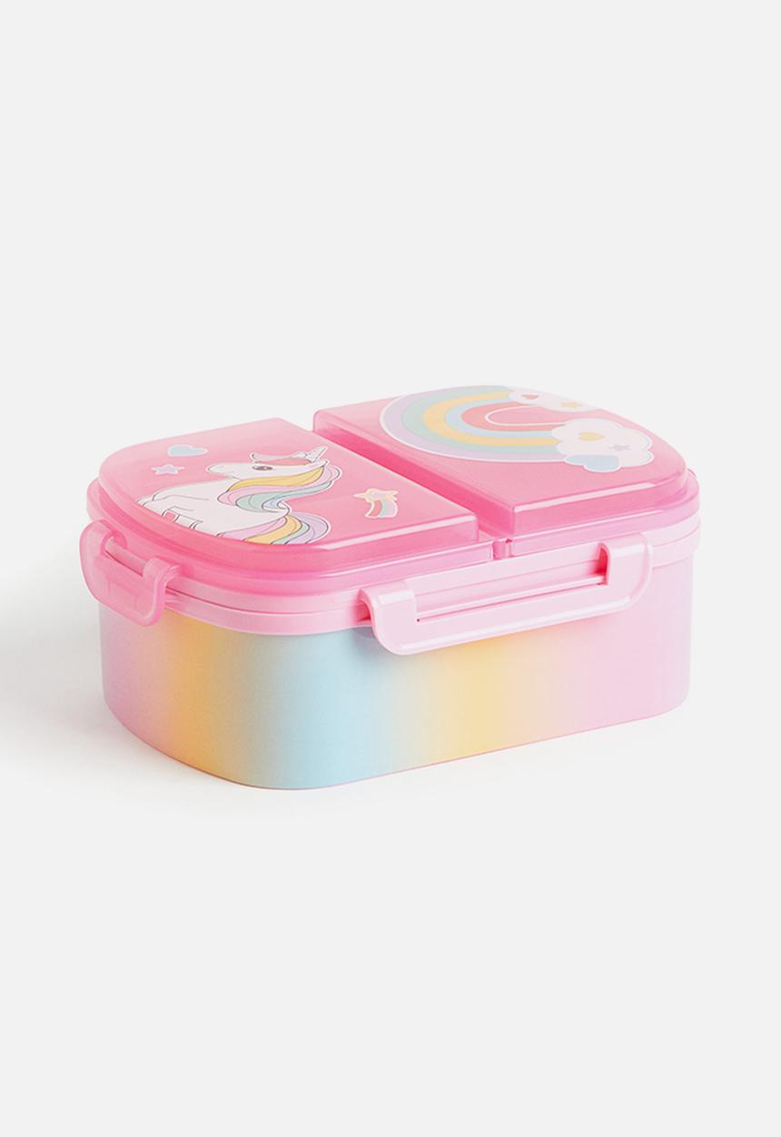 H&M - Printed lunch box - pink/unicorn