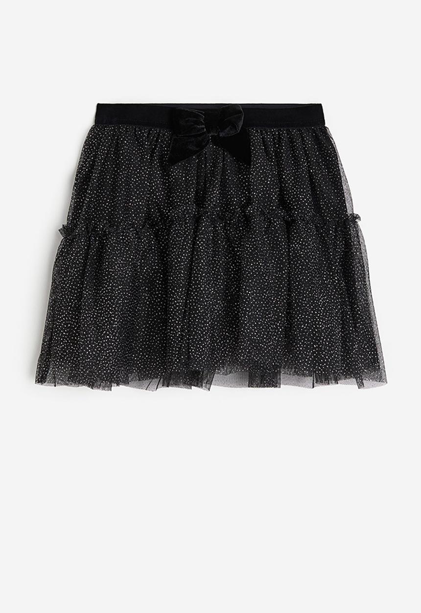 H&M - Tulle skirt - black/glittery