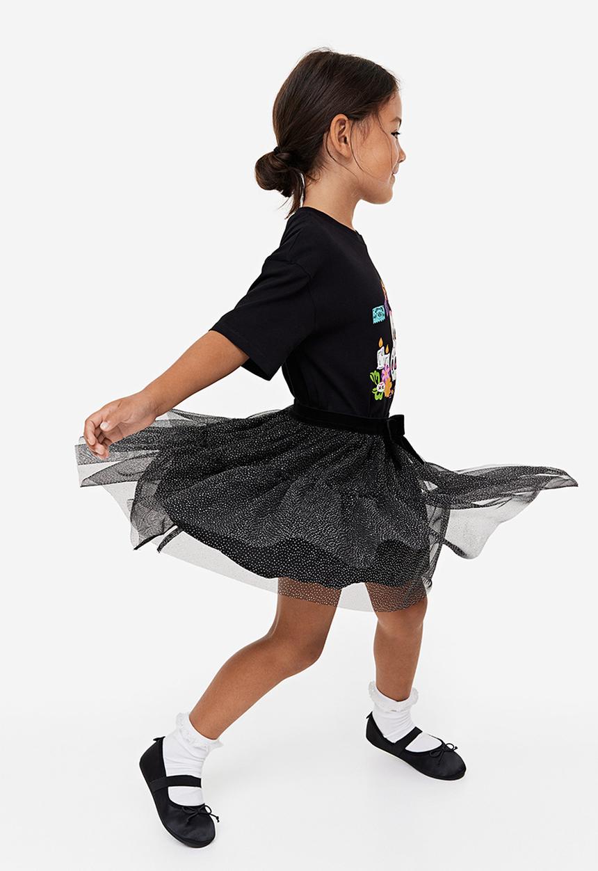 H&M - Tulle skirt - black/glittery
