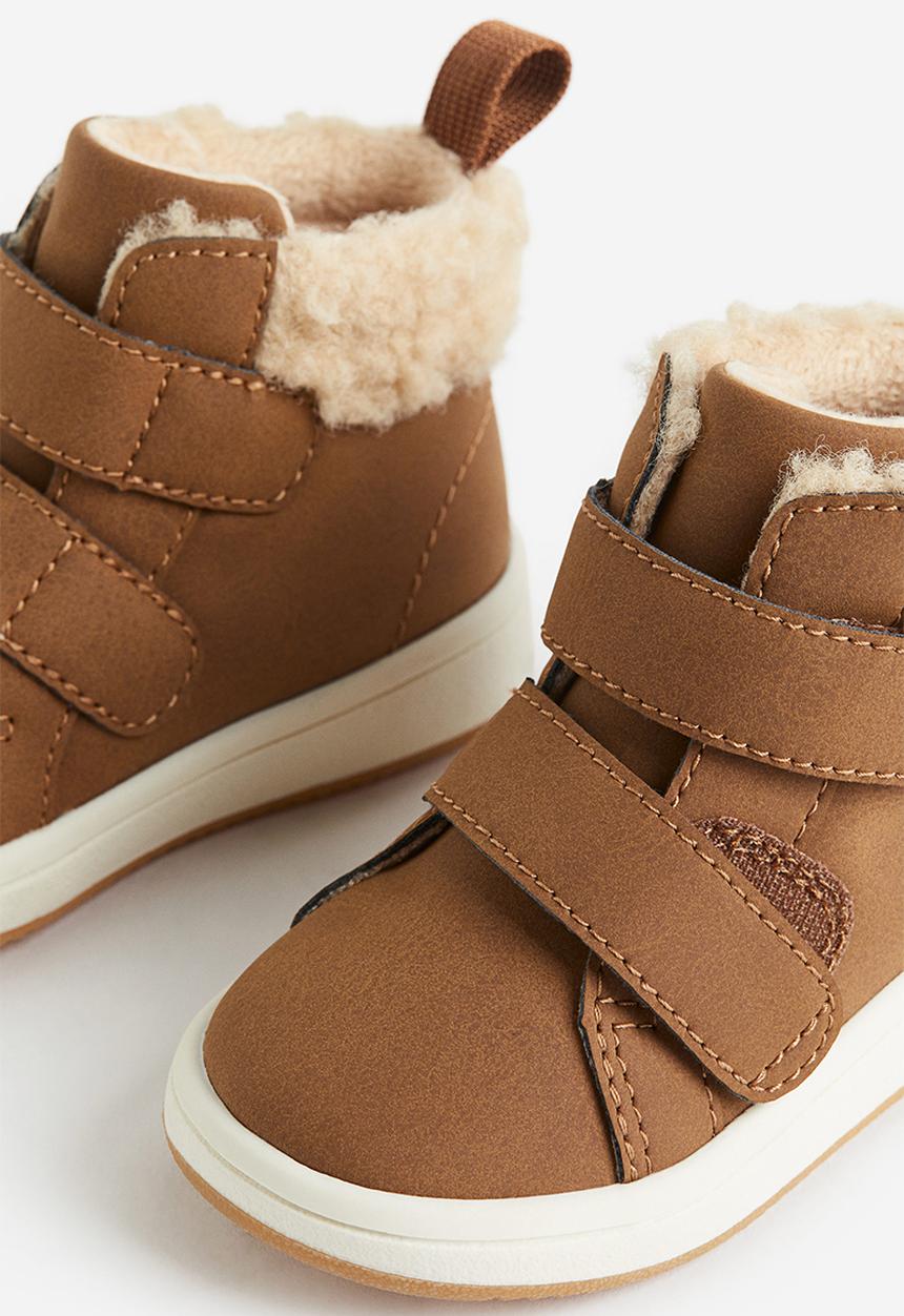 H&M - Warm-lined hi-top trainers - brown
