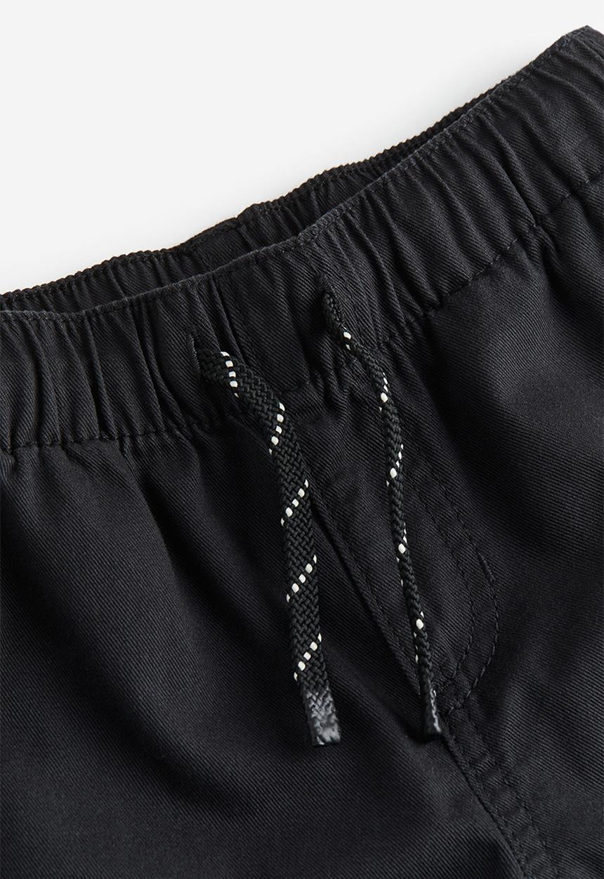 H&M - Twill cargo trousers - black