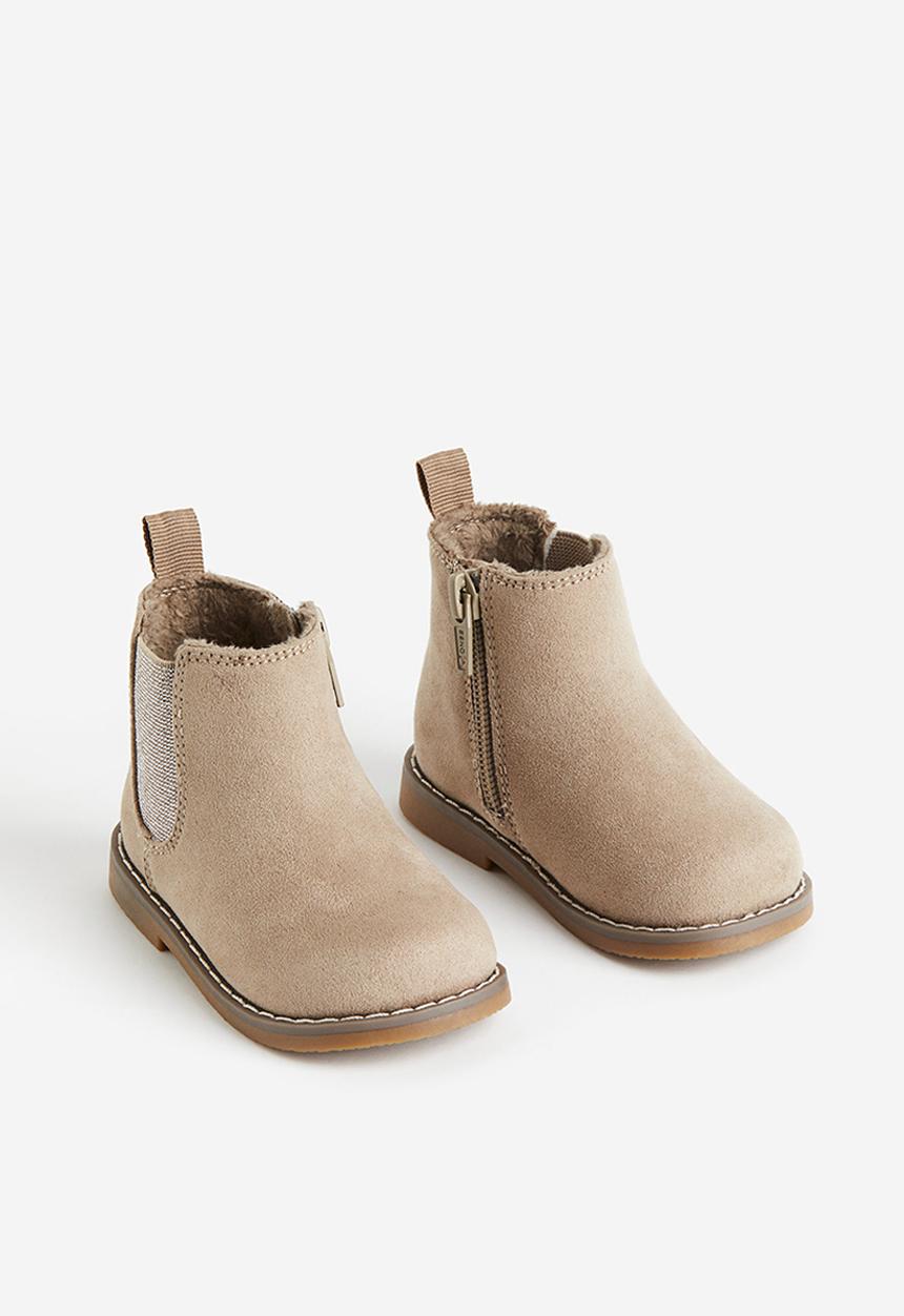 H&M - Warm-lined chelsea boots - beige, multi