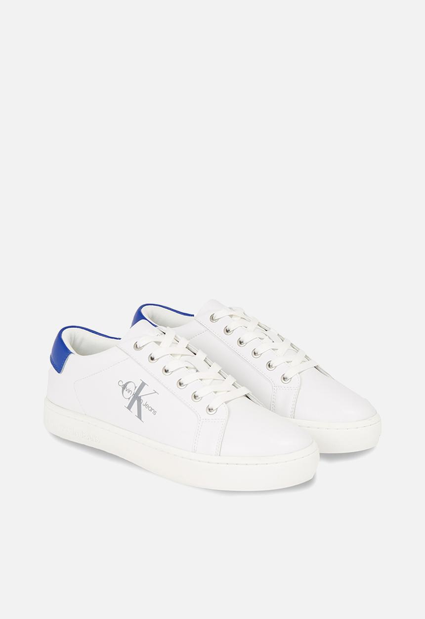 Calvin Klein - Classic cupsole laceup low lth - bright white/lapis blue