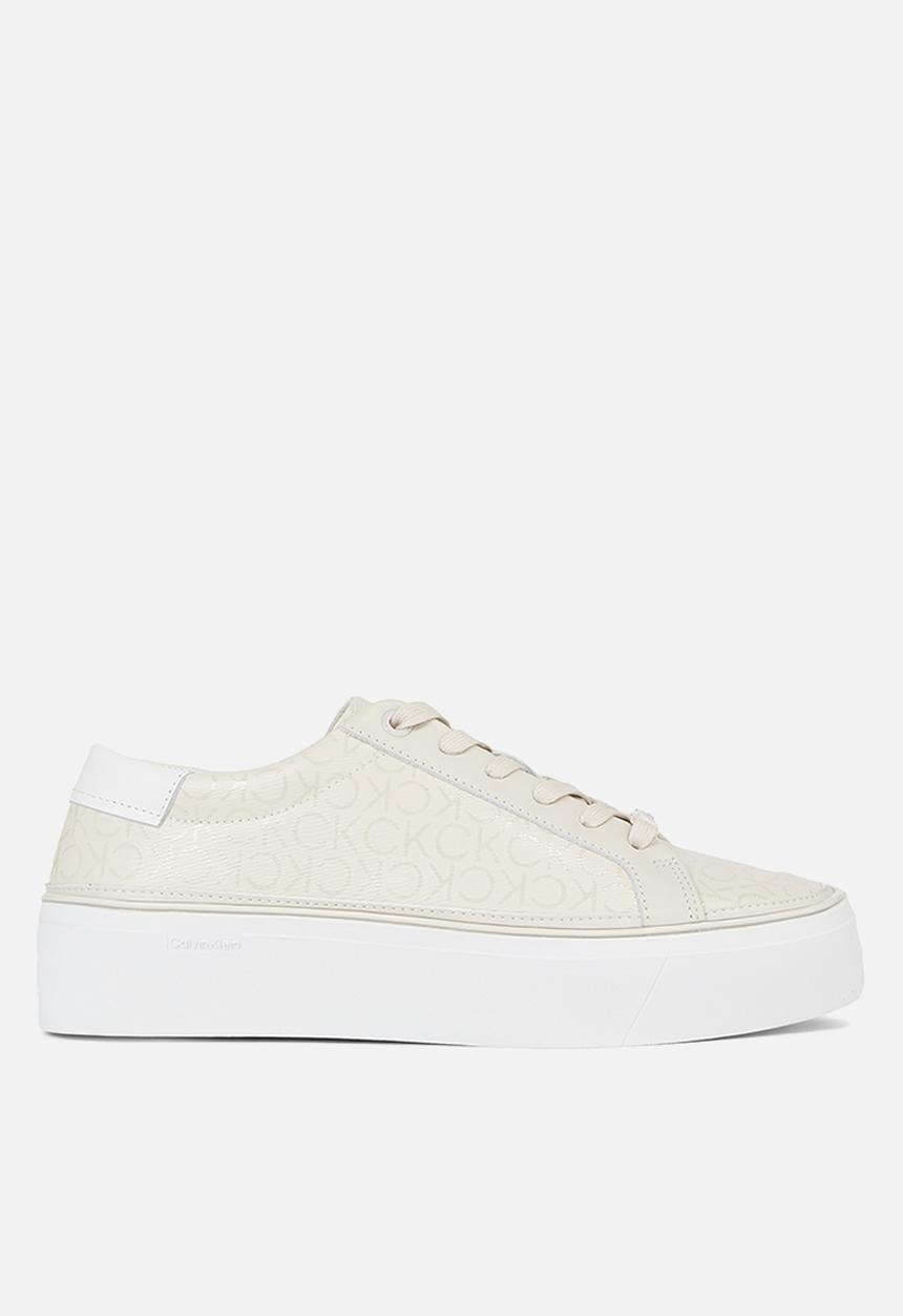 Calvin Klein - Flatform cupsole lace up-epi mn - dk ecru mono