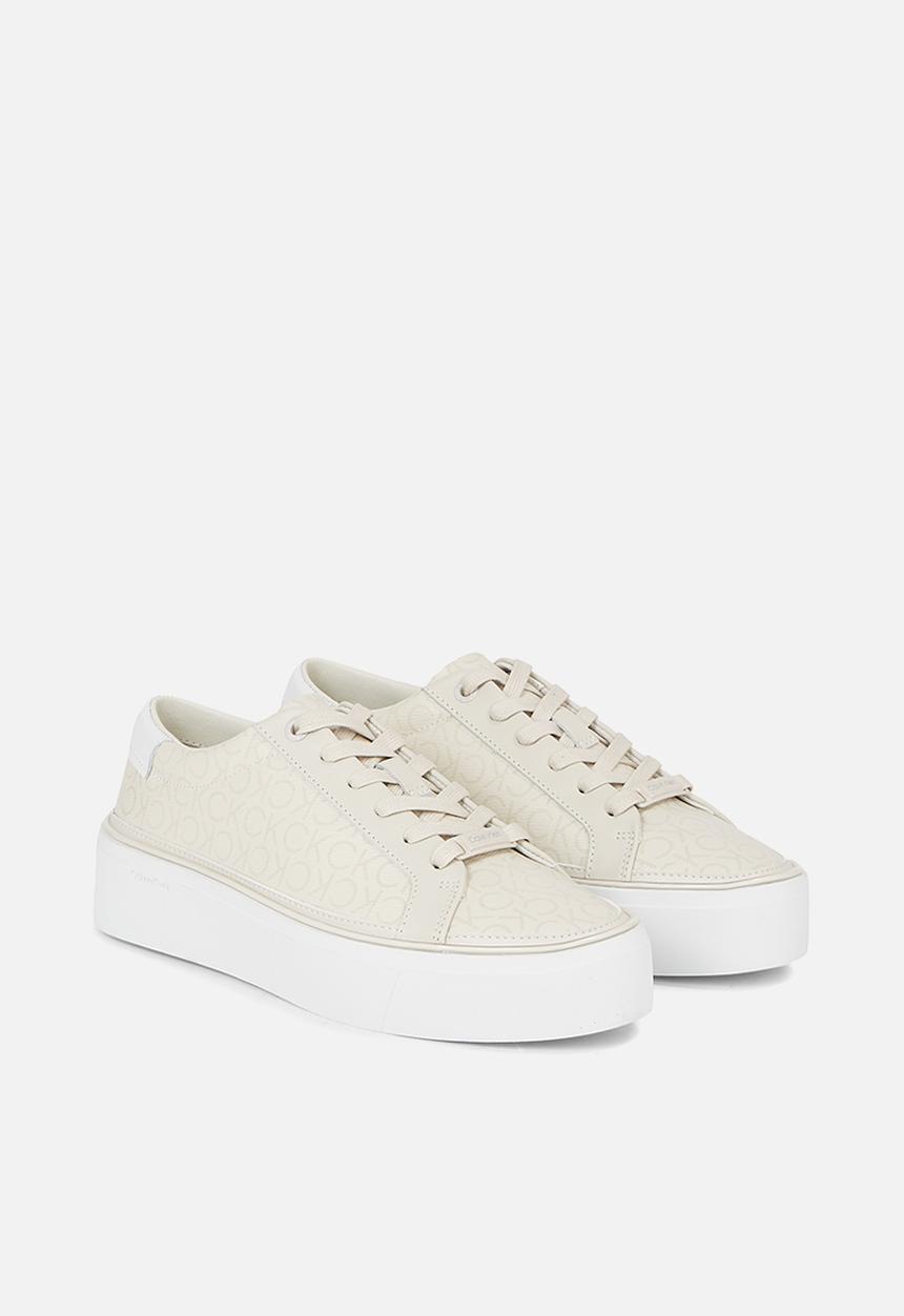 Calvin Klein - Flatform cupsole lace up-epi mn - dk ecru mono