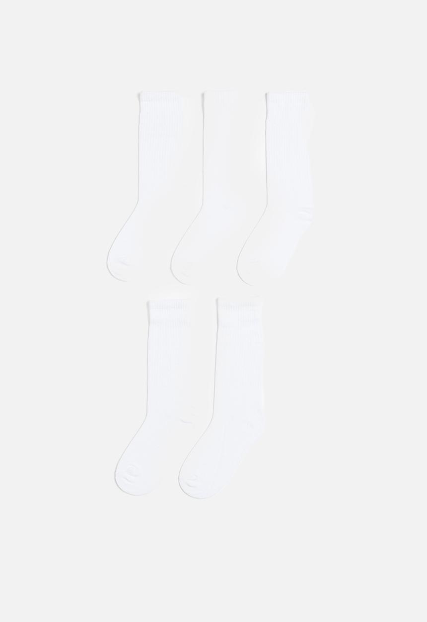 H&M - 5 pack socks - white