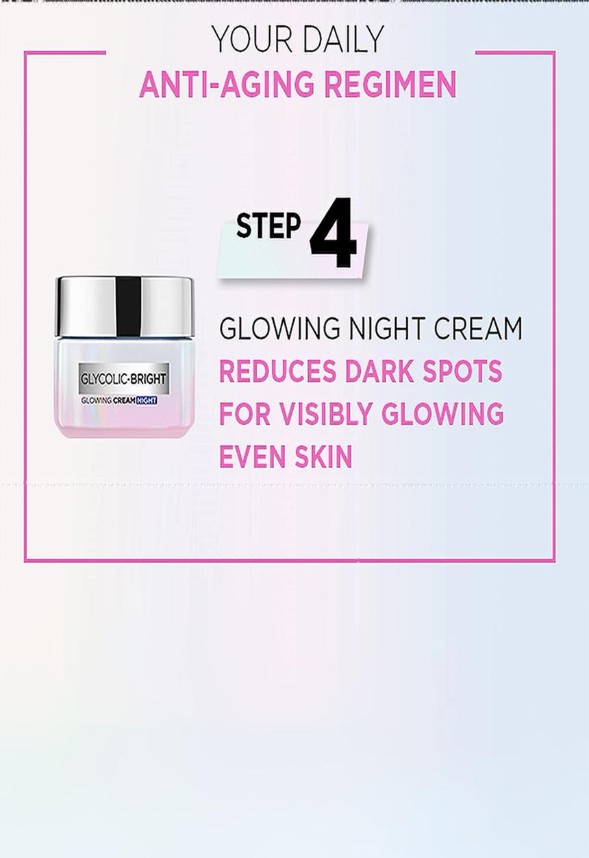L'Oreal Paris - Glycolic Bright Glowing Night Cream 50ml