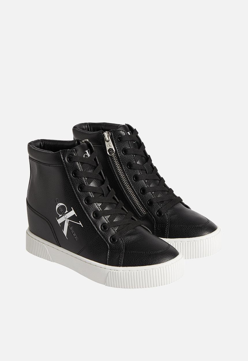 Calvin Klein - Hidden wedge cupsole laceup wn - black/silver