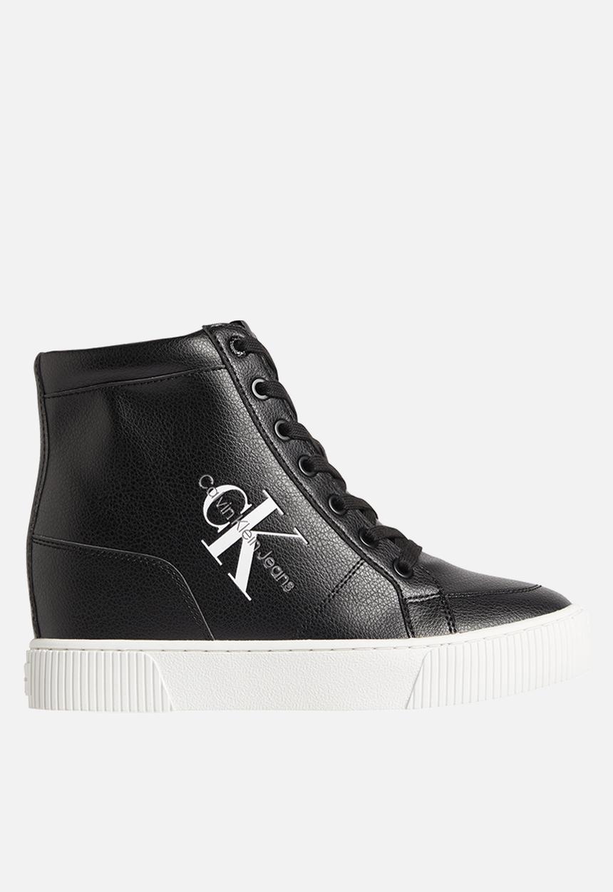 Calvin Klein - Hidden wedge cupsole laceup wn - black/silver