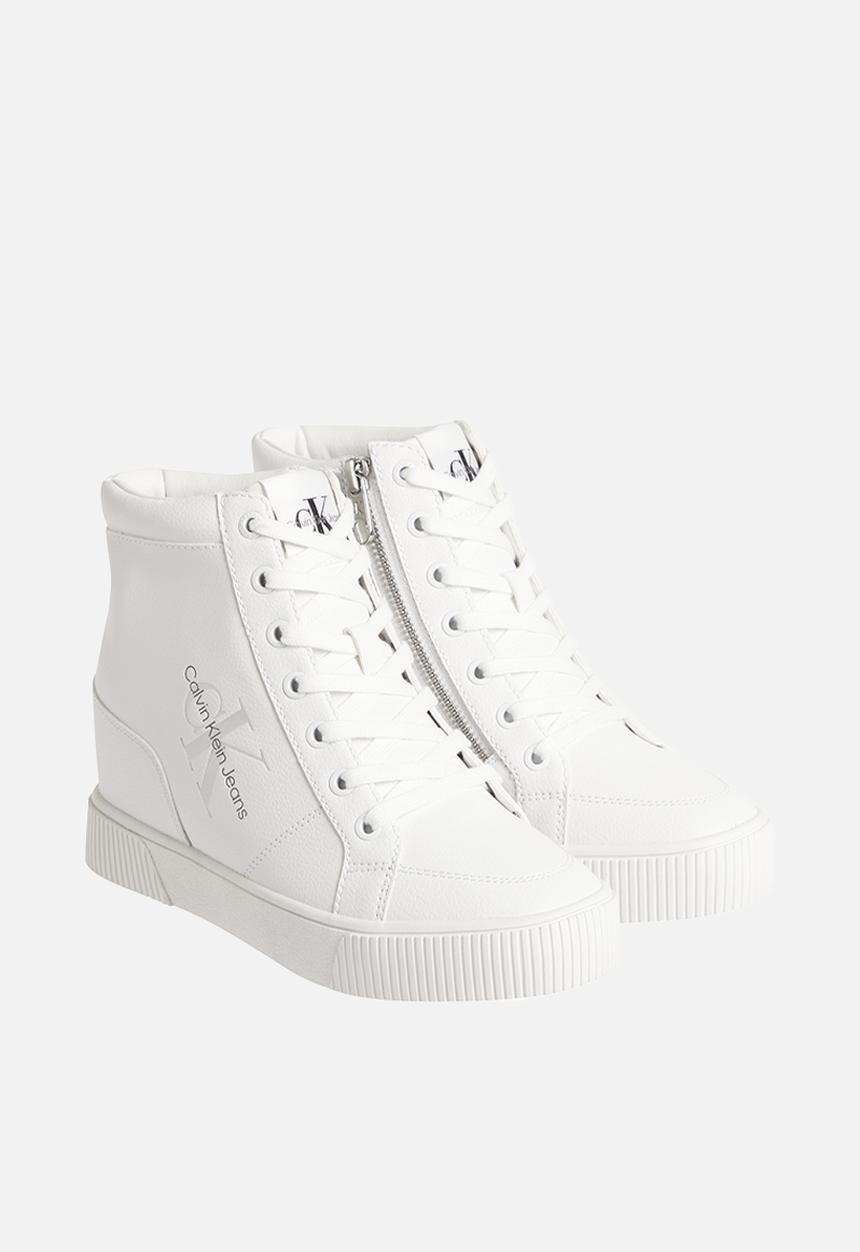 Calvin Klein - Hidden wedge cupsole laceup wn - bright white/silver
