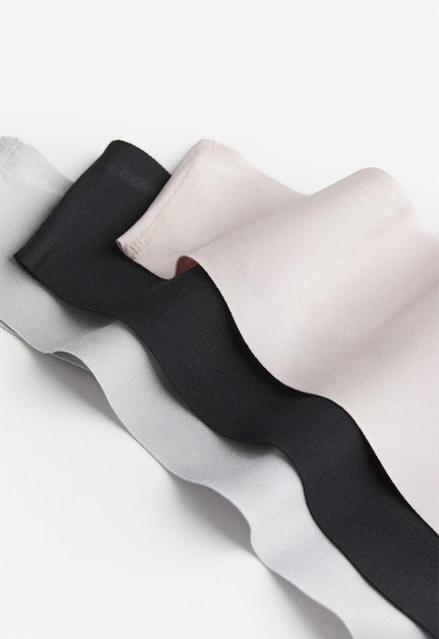 H&M - 3 pack invisible thong briefs - multi