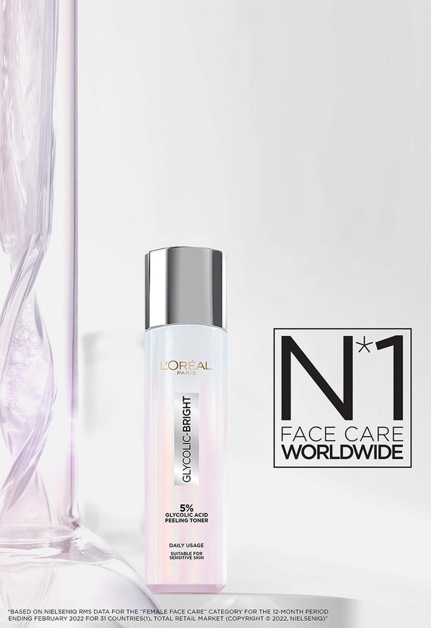 L'Oreal Paris - Glycolic Bright Peeling Toner 128ml