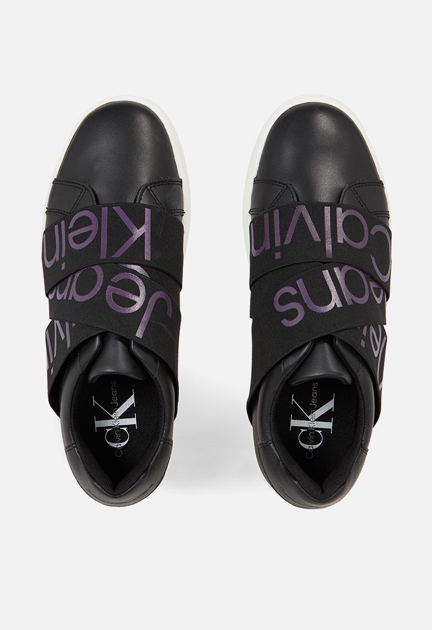 Calvin Klein - Classic cupsole elast web refl - Black/Amethyst