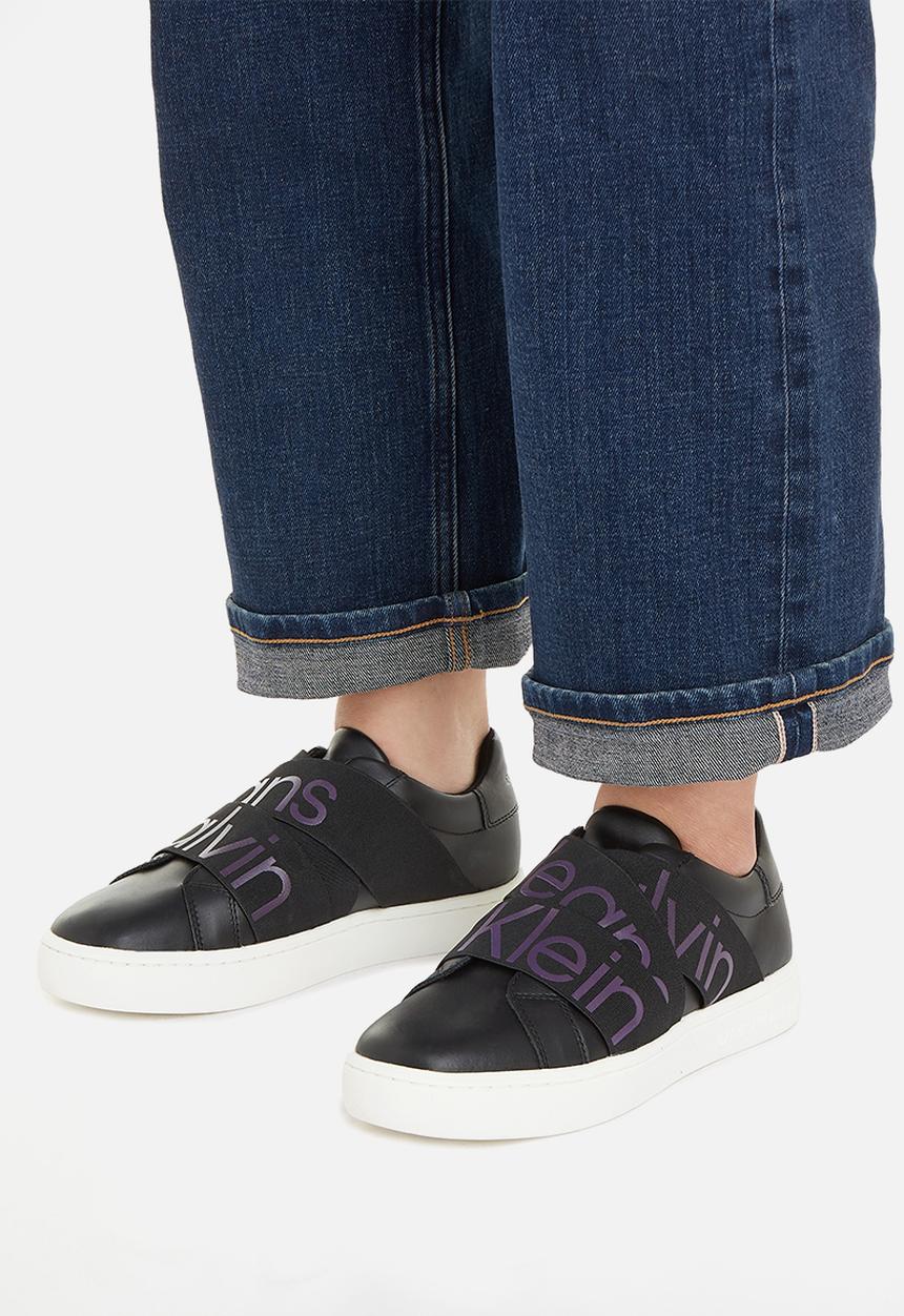 Calvin Klein - Classic cupsole elast web refl - Black/Amethyst