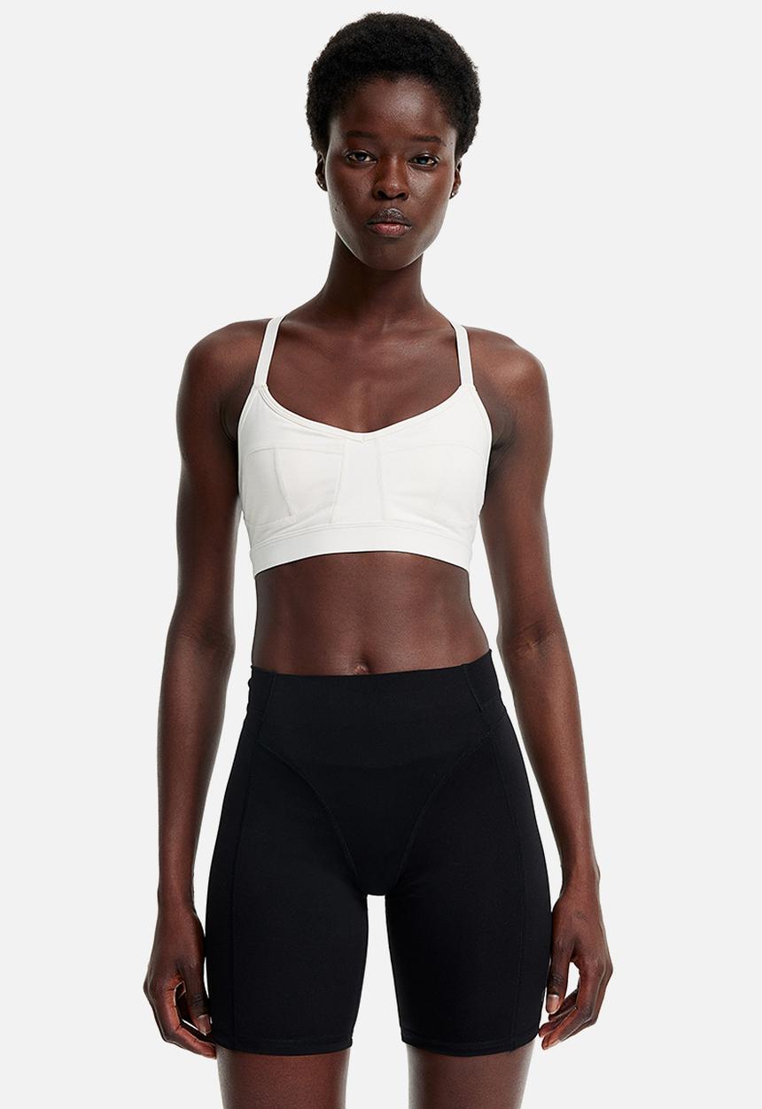 H&M - Drymove™ light support sports bra - white