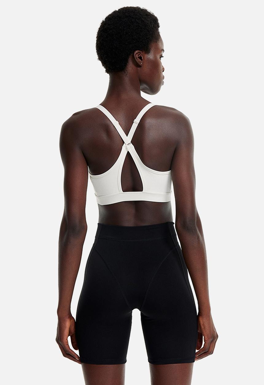 H&M - Drymove™ light support sports bra - white