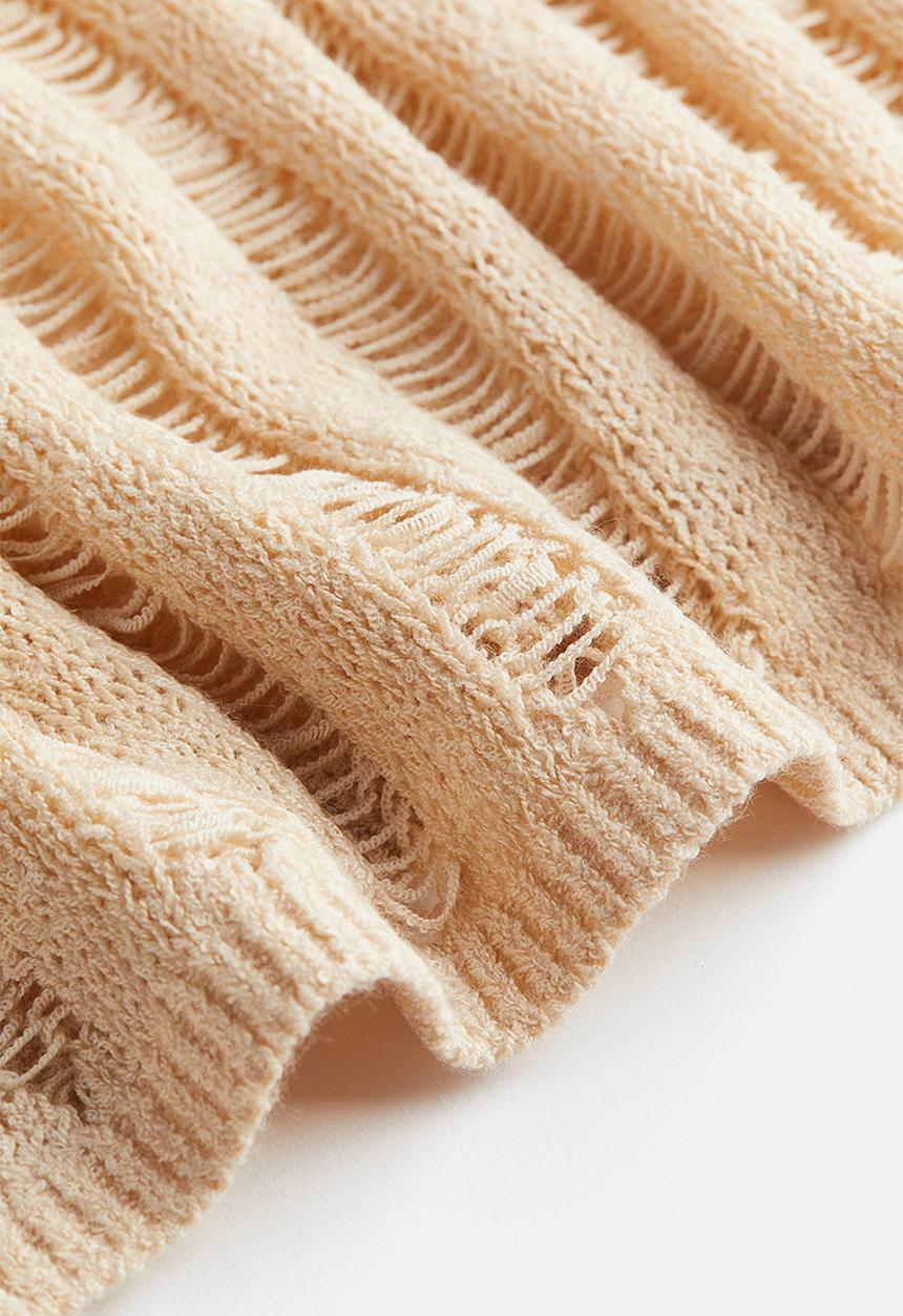H&M - Ladder-stitch-look jumper - beige