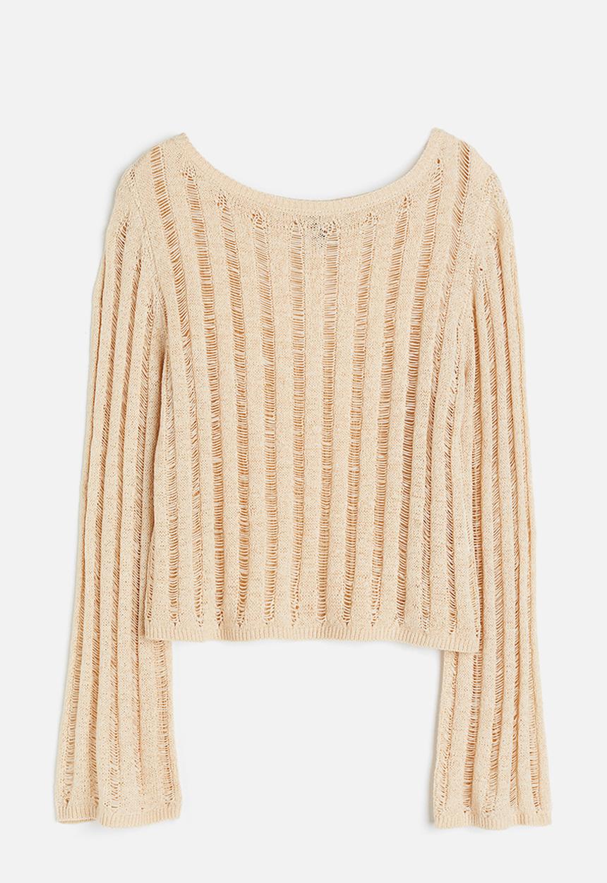 H&M - Ladder-stitch-look jumper - beige