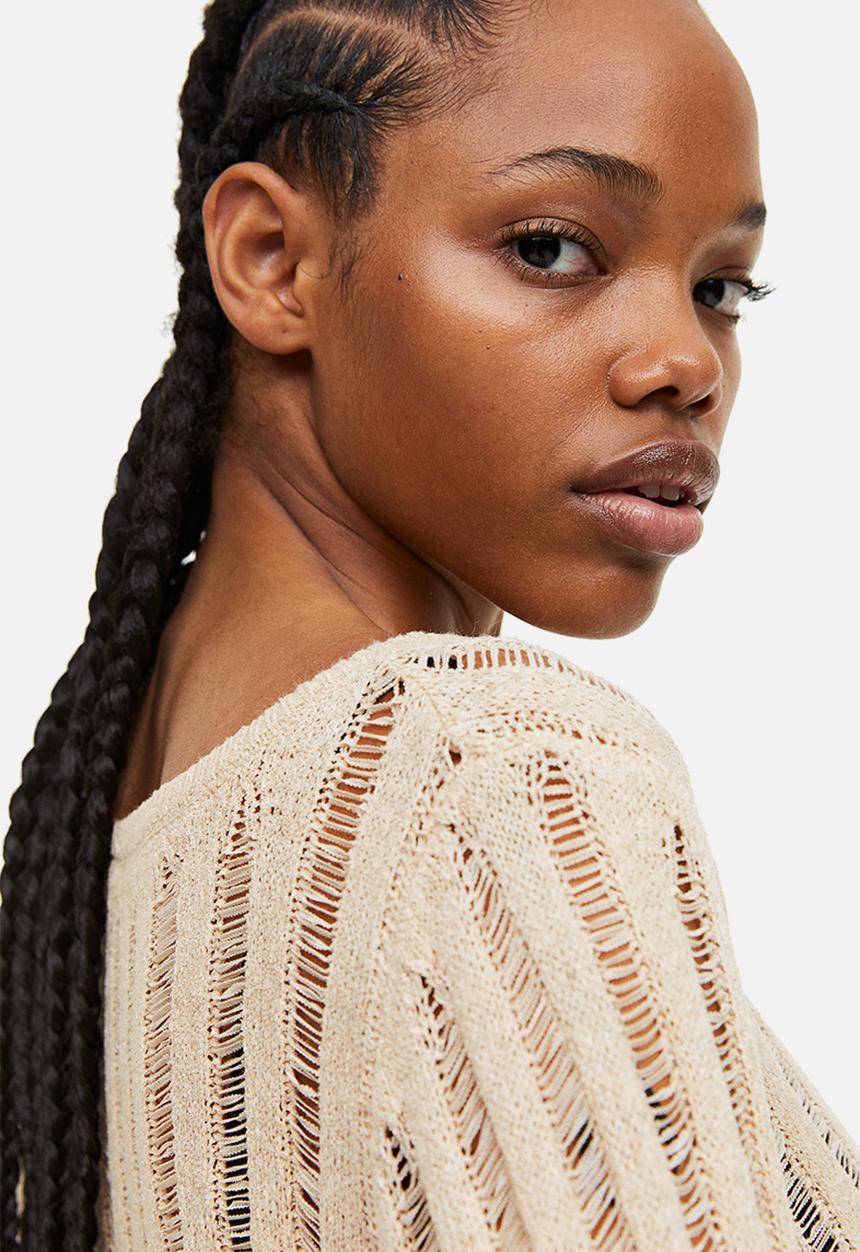 H&M - Ladder-stitch-look jumper - beige