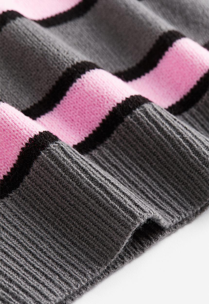 H&M - Jumper - dark grey striped