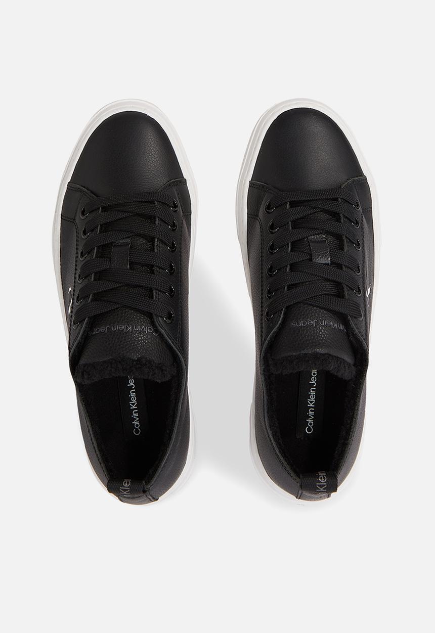 Calvin Klein - Cupsole flatform low wl lth wn - Black/Bright White