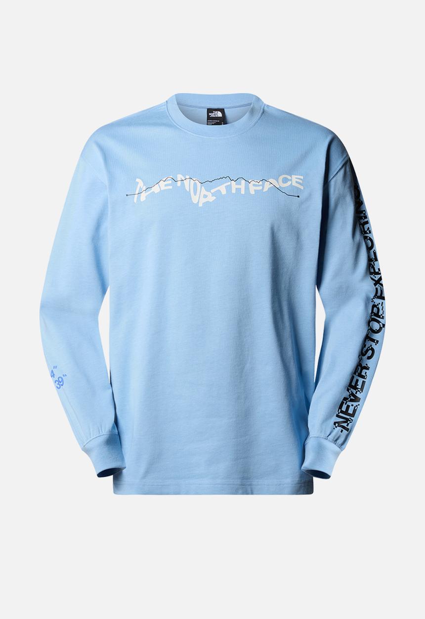 The North Face - U Nse Graphic Long Sleeve Tee - Steel Blue (Qeo)