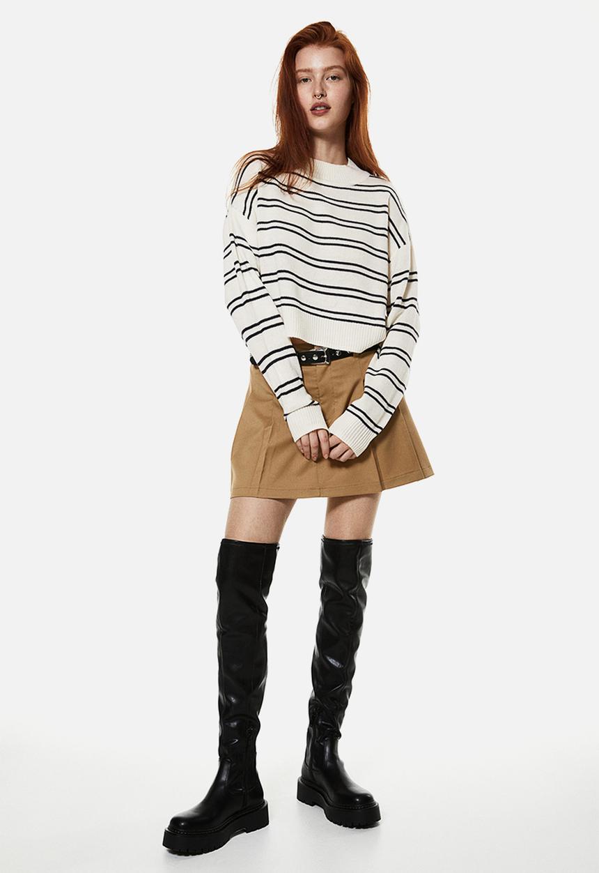 H&M - Jumper - cream striped
